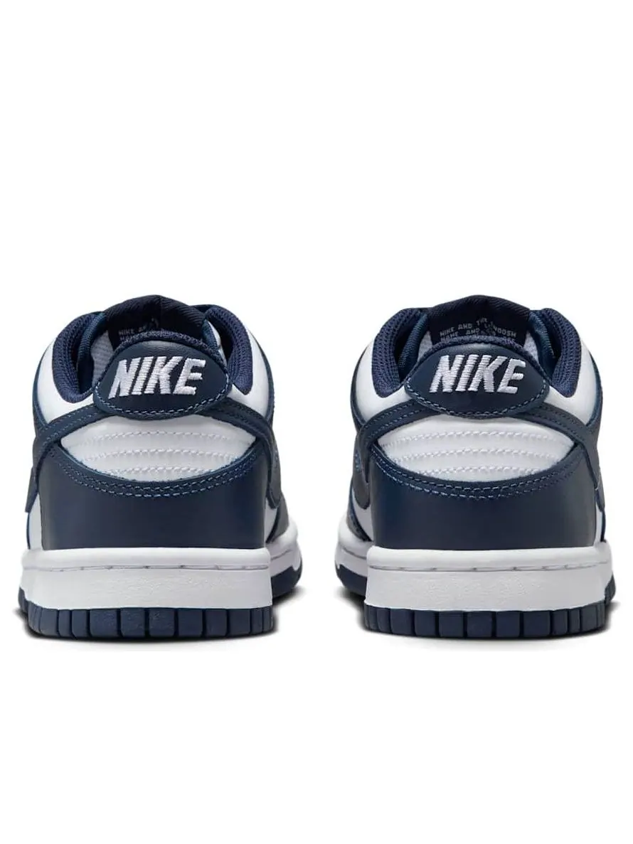 Кроссовки (GS) Nike Dunk Low 'White Midnight Navy' — изображение 5 из 6, белый