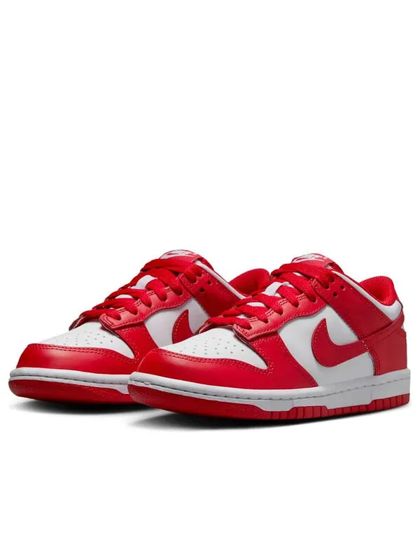 Кроссовки dunk low 'white university red' Nike — изображение 3 из 4, белый/красный