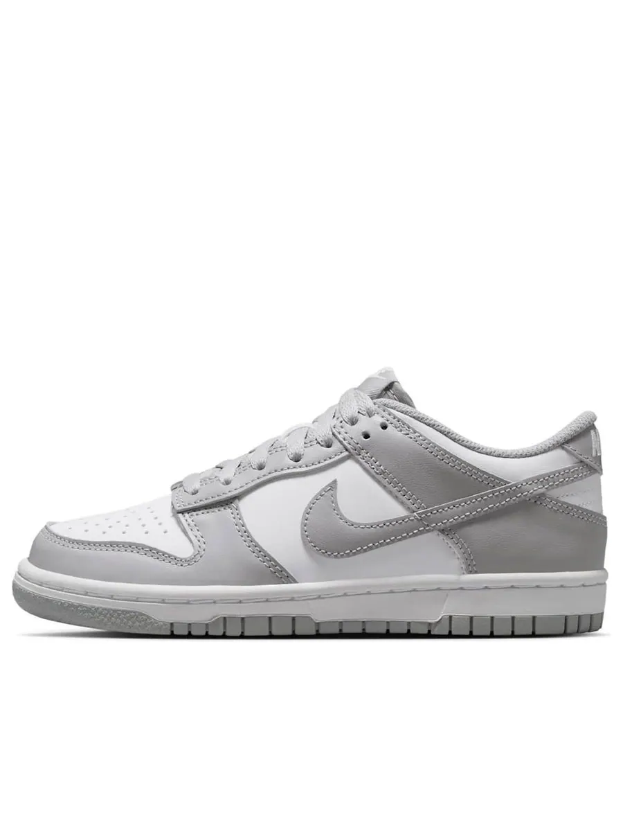 Кроссовки (GS) Nike Dunk Low 'White Light Smoke Grey' — изображение 1 из 6, белый