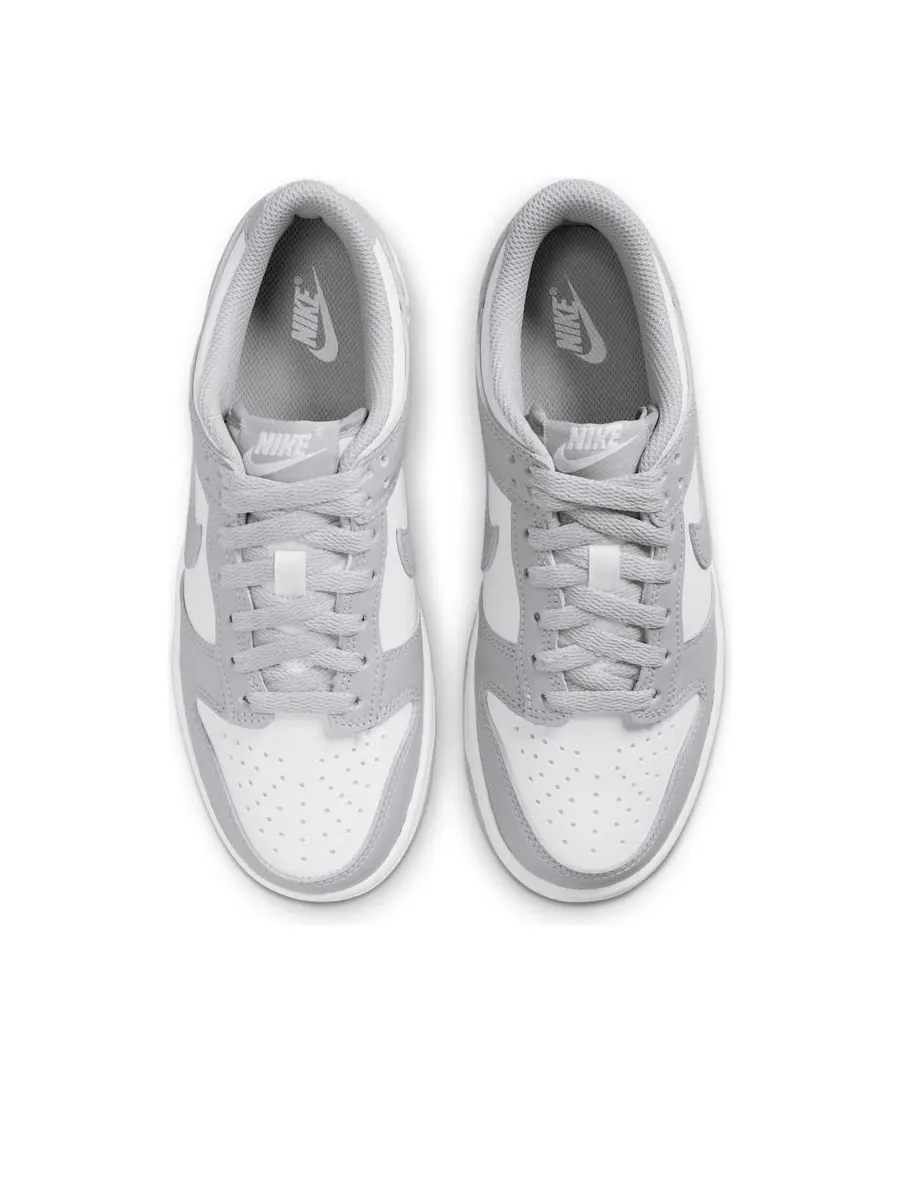 Кроссовки (GS) Nike Dunk Low 'White Light Smoke Grey' — изображение 4 из 6, белый
