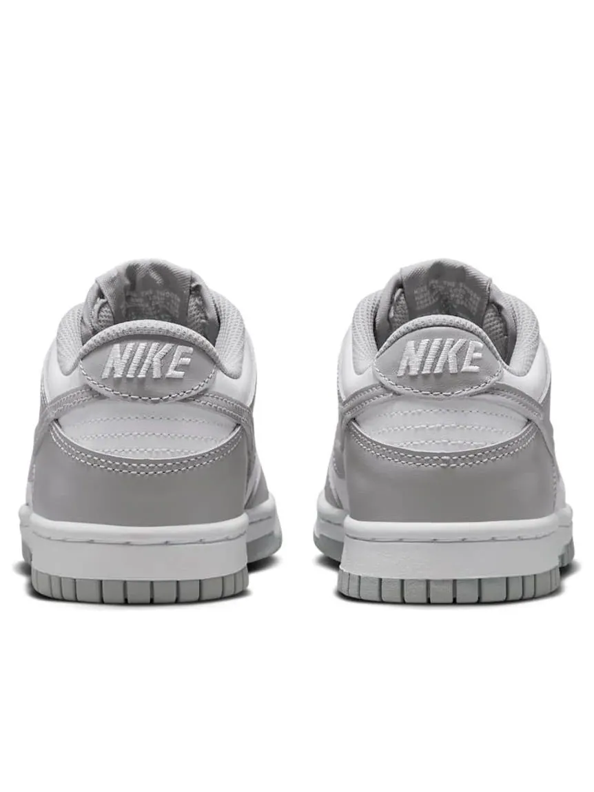 Кроссовки (GS) Nike Dunk Low 'White Light Smoke Grey' — изображение 5 из 6, белый