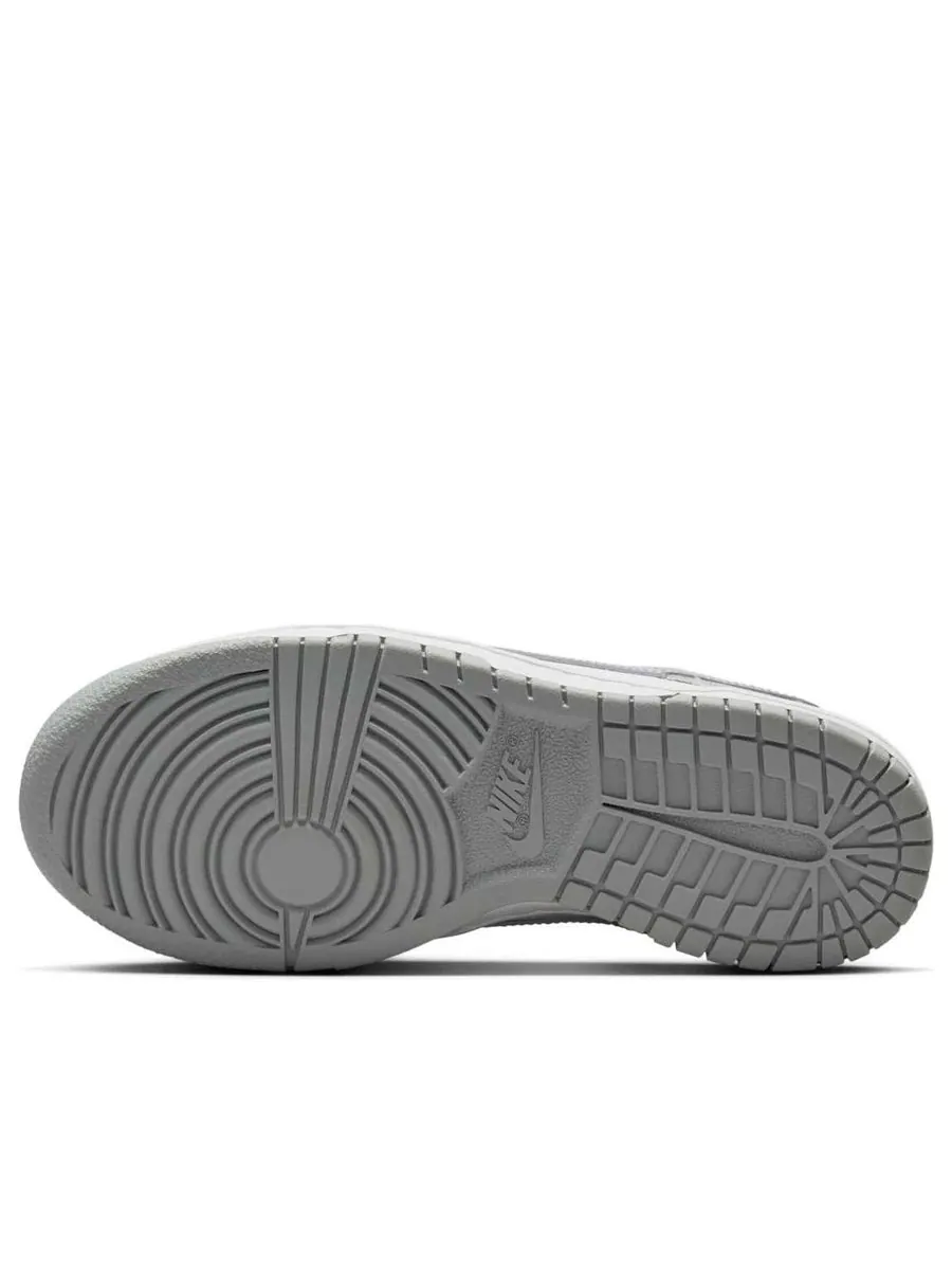 Кроссовки (GS) Nike Dunk Low 'White Light Smoke Grey' — изображение 6 из 6, белый