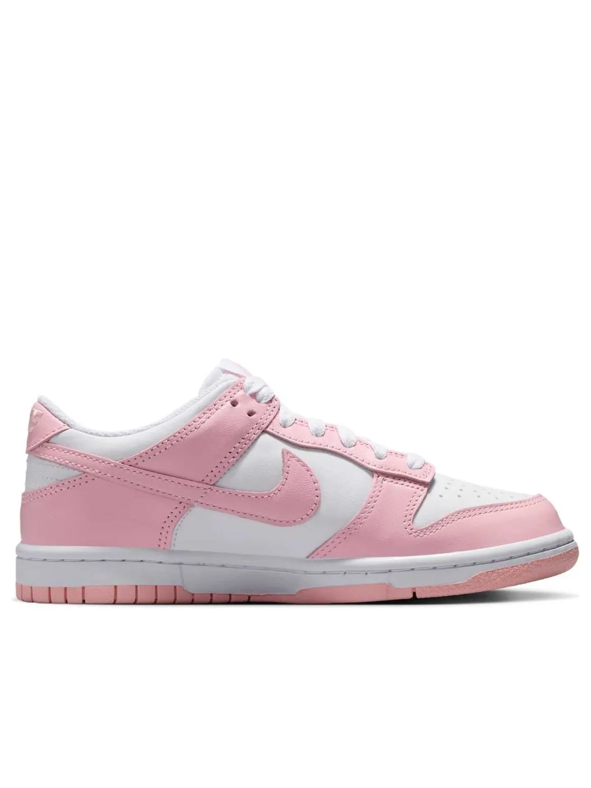 Кроссовки (GS) Nike Dunk Low 'White Medium Soft Pink' — изображение 6 из 6, белый