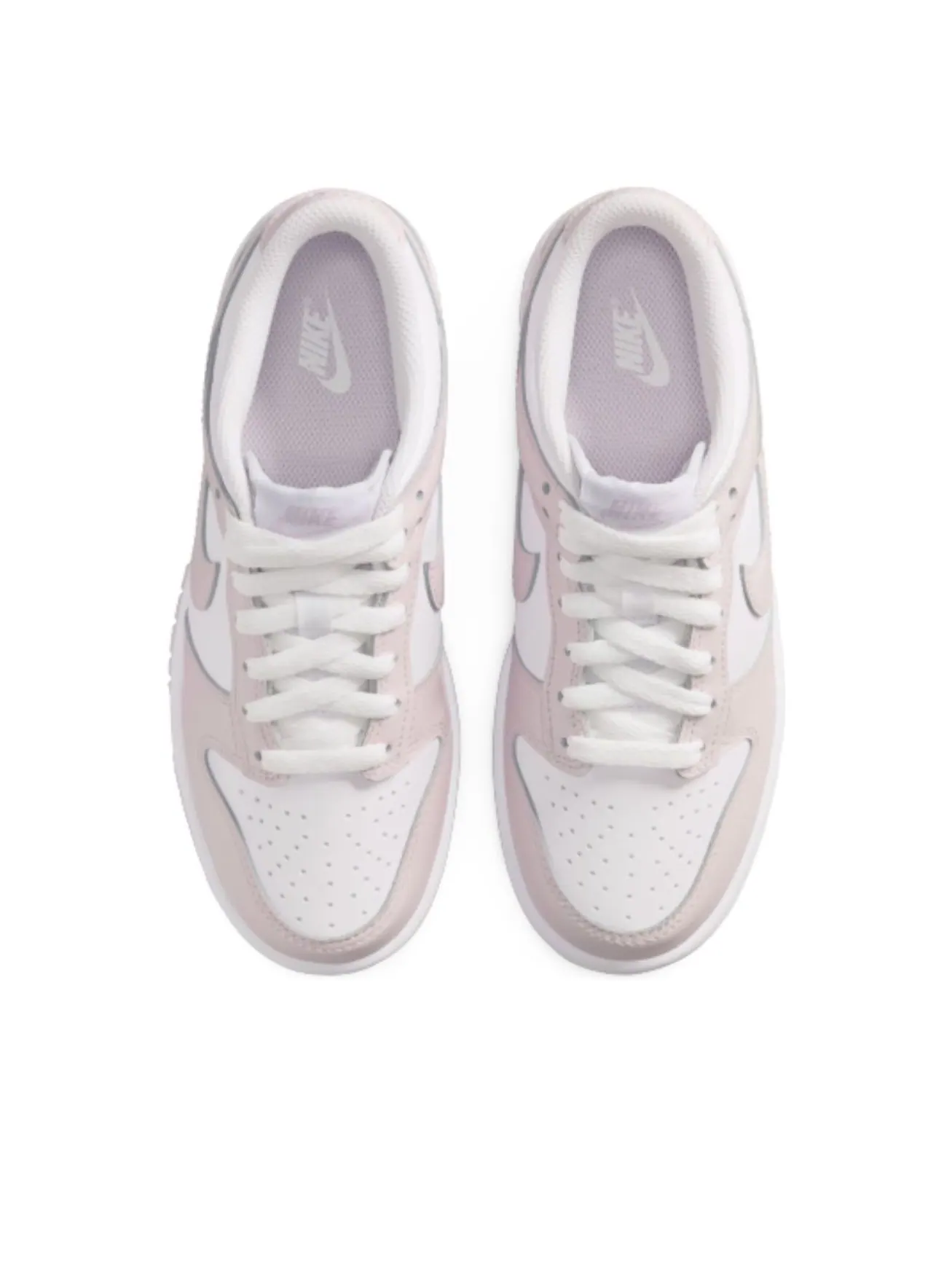 Кроссовки (GS) Nike Dunk Low 'White Light Violet' — изображение 3 из 5, белый