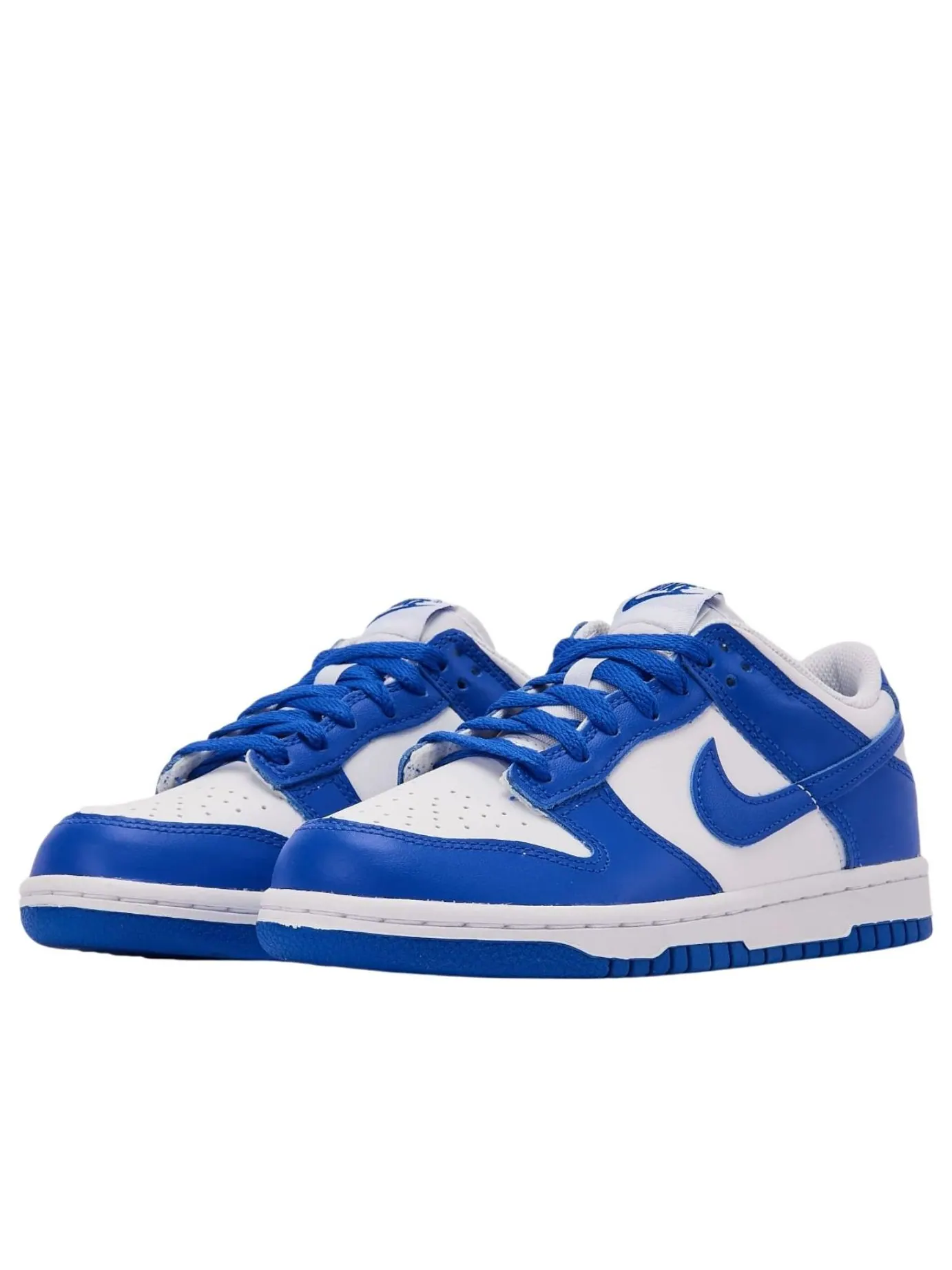 Кроссовки (GS) Nike Dunk Low 'White Hyper Royal' — изображение 2 из 4, белый