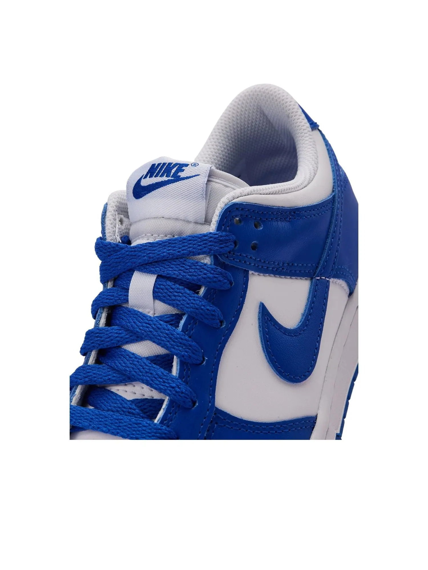 Кроссовки (GS) Nike Dunk Low 'White Hyper Royal' — изображение 3 из 4, белый