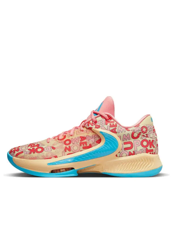 Кроссовки zoom freak 4 'letter bros - coral' Nike — изображение 1 из 4, бледный/синий