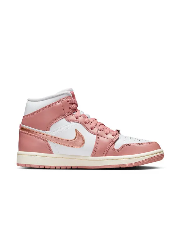 Кроссовки 1 средний размер Air Jordan — изображение 2 из 4, розовый