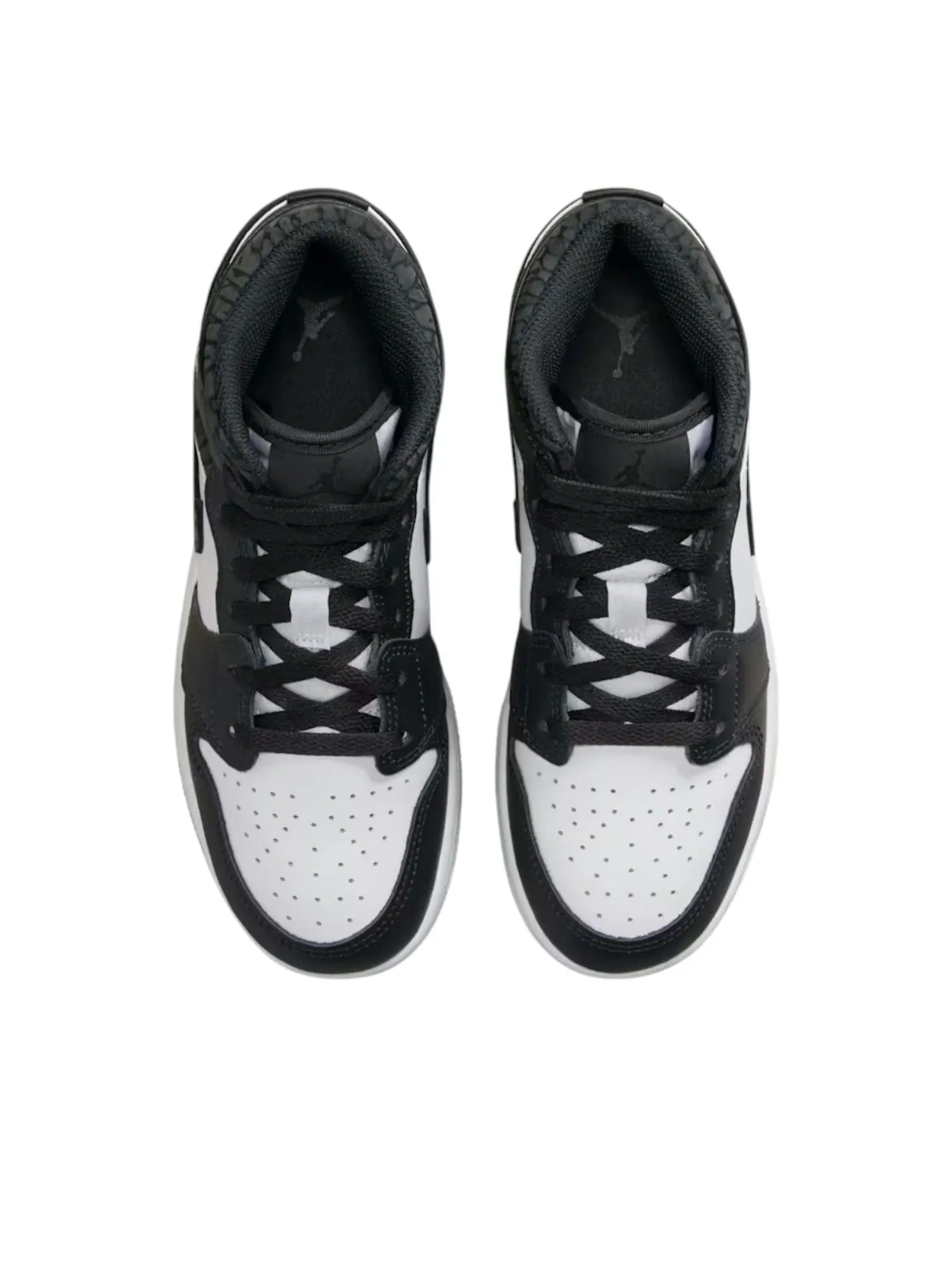 (GS) Air Jordan 1 Mid SE 'Panda Elephant' — изображение 3 из 6, черный/белый/черный