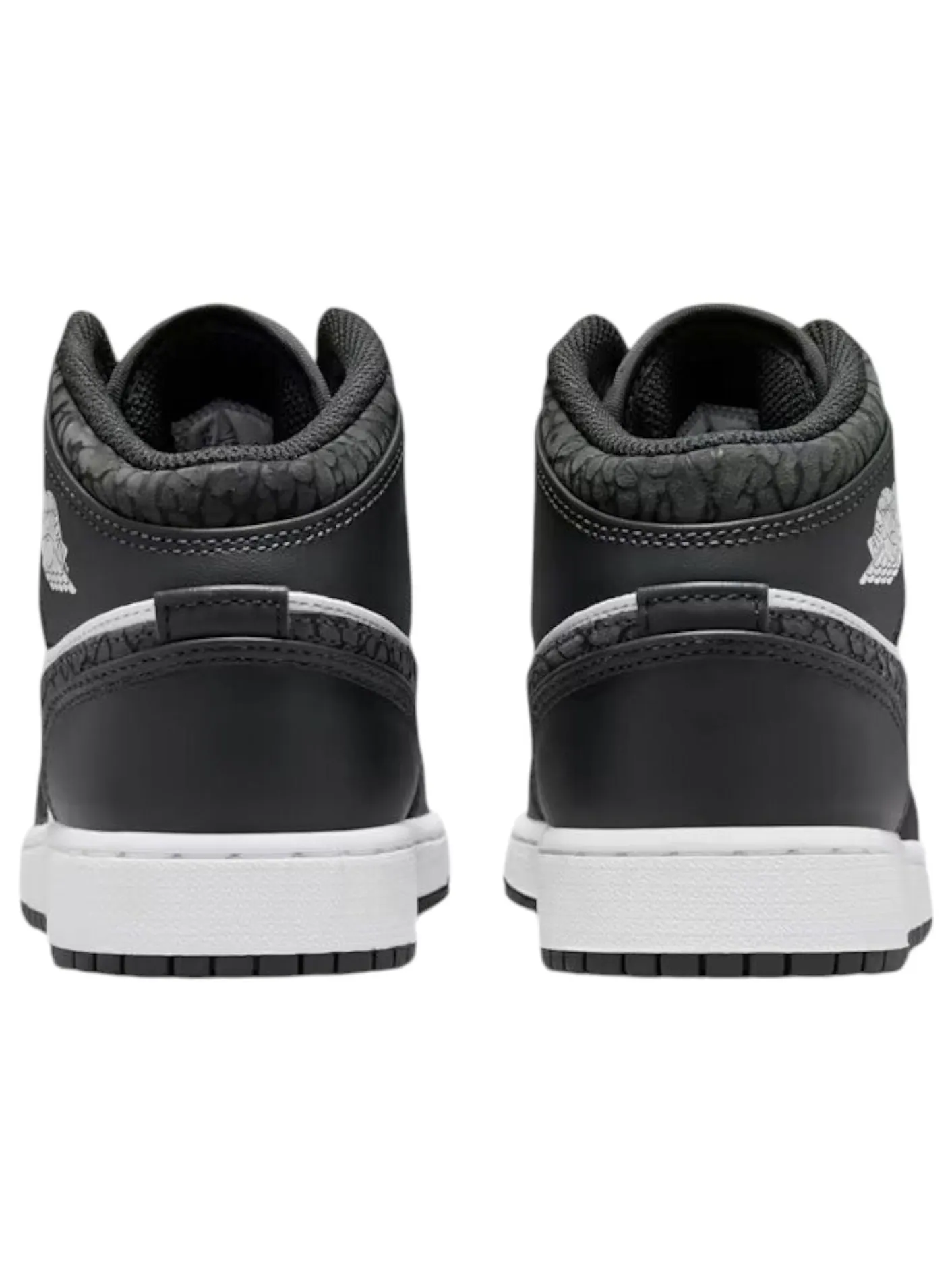 (GS) Air Jordan 1 Mid SE 'Panda Elephant' — изображение 4 из 6, черный/белый/черный