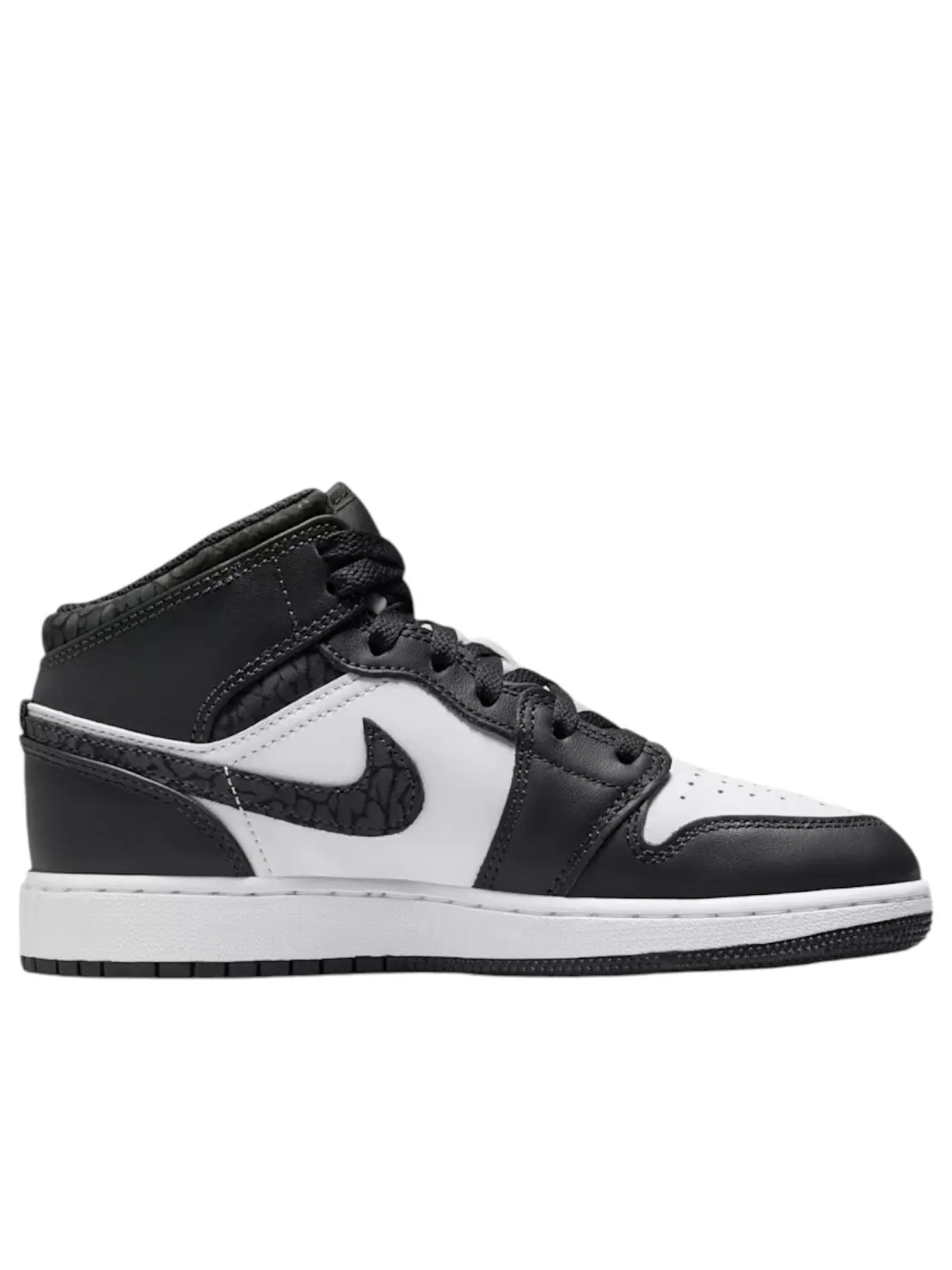 (GS) Air Jordan 1 Mid SE 'Panda Elephant' — изображение 6 из 6, черный/белый/черный