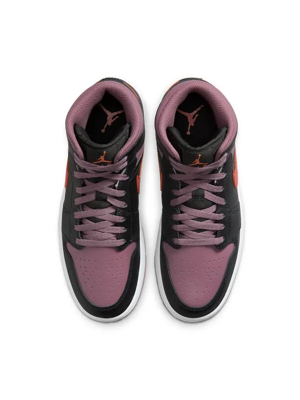 Кроссовки 1 средний размер Air Jordan — изображение 3 из 4, черный/оранжевый//белый