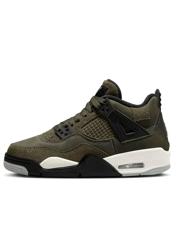 Кроссовки (GS) Air Jordan 4 Retro SE 'Craft - Olive' — изображение 1 из 4