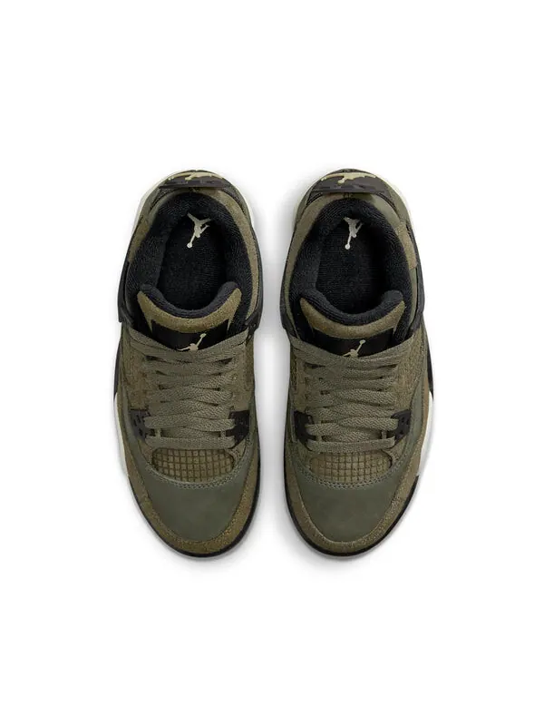 Кроссовки (GS) Air Jordan 4 Retro SE 'Craft - Olive' — изображение 4 из 4