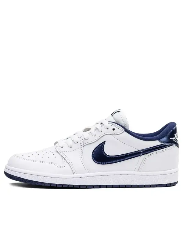 Кроссовки 1 ретро низкие 85 Air Jordan — изображение 1 из 1, белый/темно-синий/белый