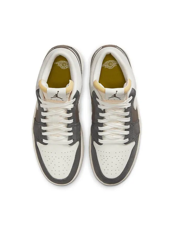 Кроссовки Nike Air Jordan 1 Low 'SNKRS Day Korea' — изображение 3 из 4, белый/серый-коричневый