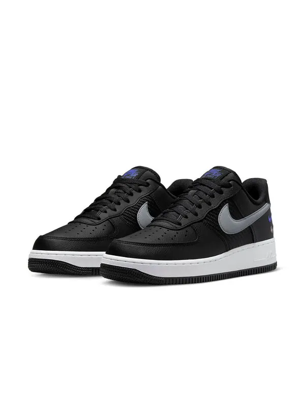 Кроссовки air force 1 low '07 'double swoosh black racer blue' Nike — изображение 3 из 4, черный/синий-серый