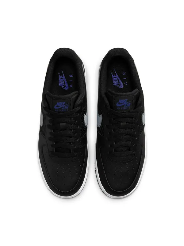 Кроссовки air force 1 low '07 'double swoosh black racer blue' Nike — изображение 4 из 4, черный/синий-серый