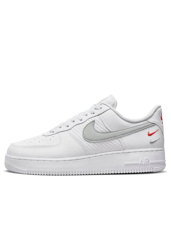 Кроссовки air force 1 '07 'double swoosh - white picante' Nike — изображение 1 из 4, белый/красный/серый