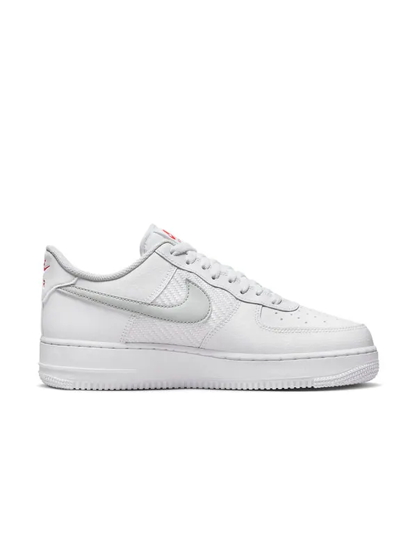 Кроссовки air force 1 '07 'double swoosh - white picante' Nike — изображение 2 из 4, белый/красный/серый