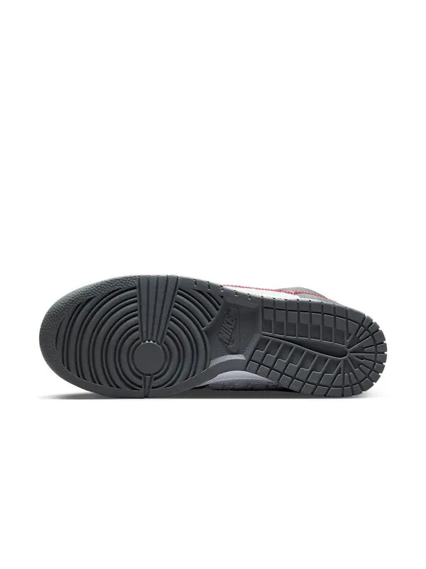 Кроссовки dunk high 'embossed basketball grey red' Nike — изображение 2 из 4, белый/серый/красный