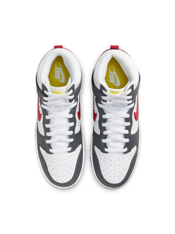 Кроссовки dunk high 'embossed basketball grey red' Nike — изображение 3 из 4, белый/серый/красный