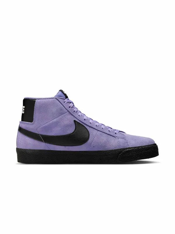 Кроссовки sb zoom blazer mid 'dusty amethyst black' Nike — изображение 2 из 4, белый/черный