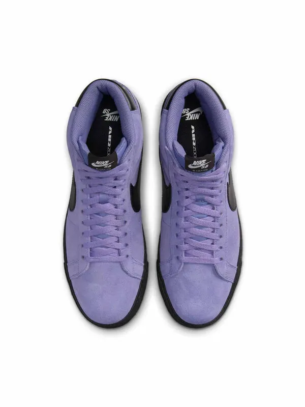 Кроссовки sb zoom blazer mid 'dusty amethyst black' Nike — изображение 4 из 4, белый/черный