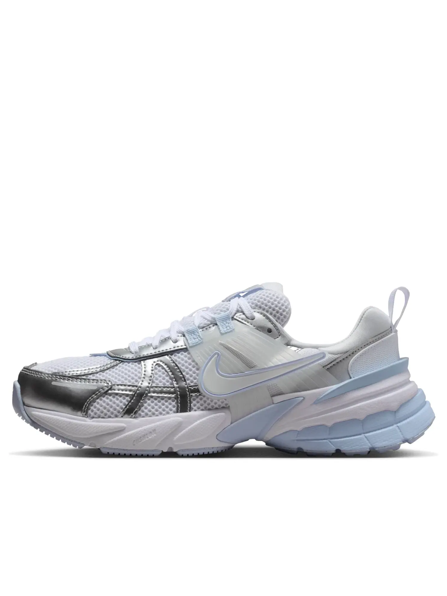 Женские кроссовки с шнуровкой Nike V2K Run Runtekk — изображение 1 из 7, серебряный