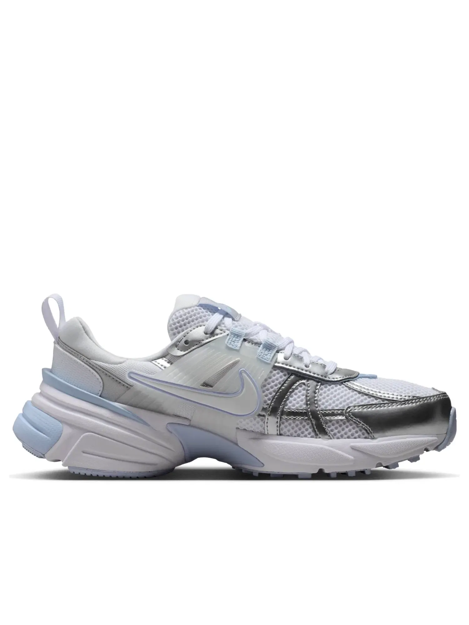 Женские кроссовки с шнуровкой Nike V2K Run Runtekk — изображение 2 из 7, серебряный