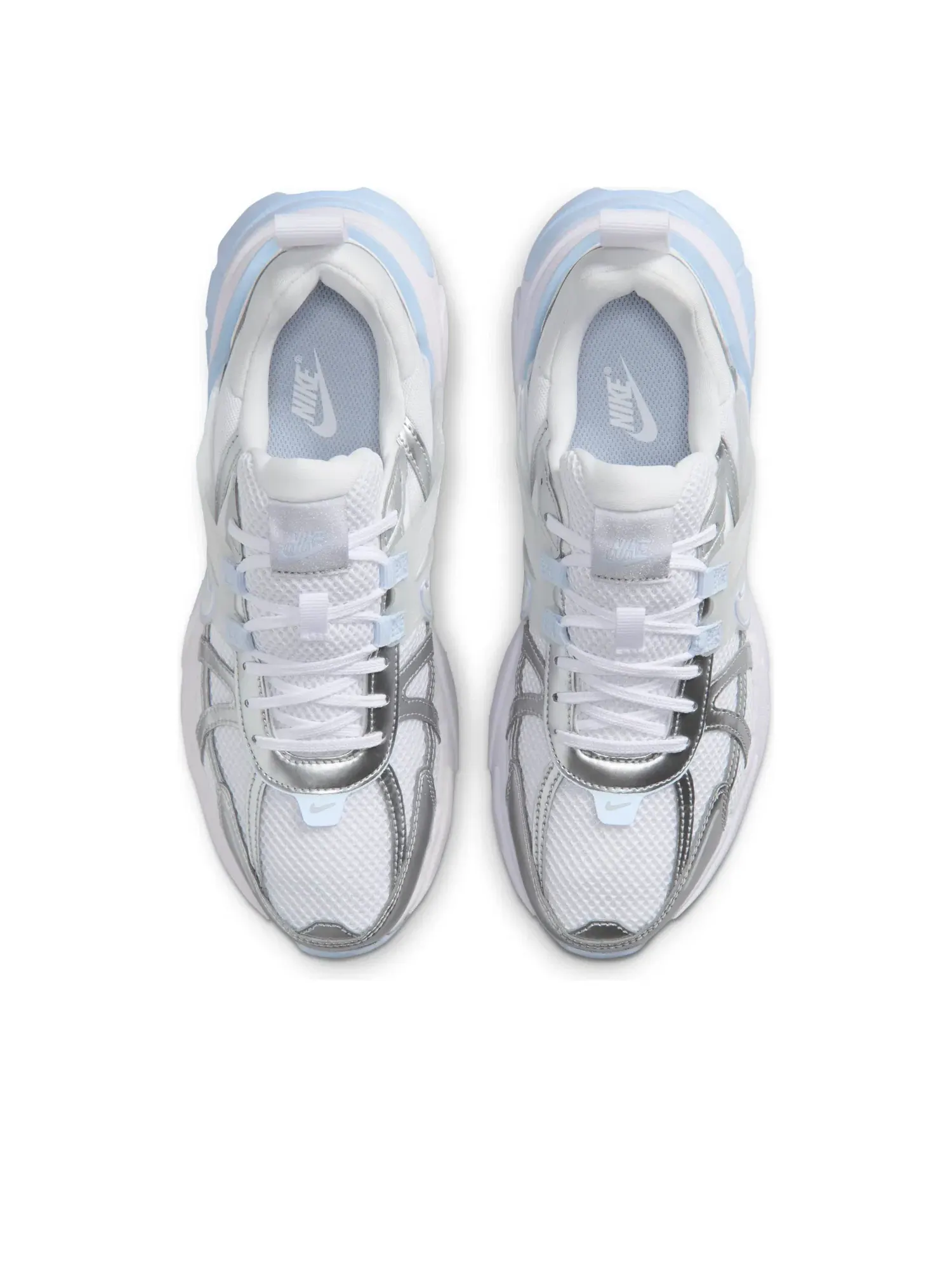 Женские кроссовки с шнуровкой Nike V2K Run Runtekk — изображение 3 из 7, серебряный