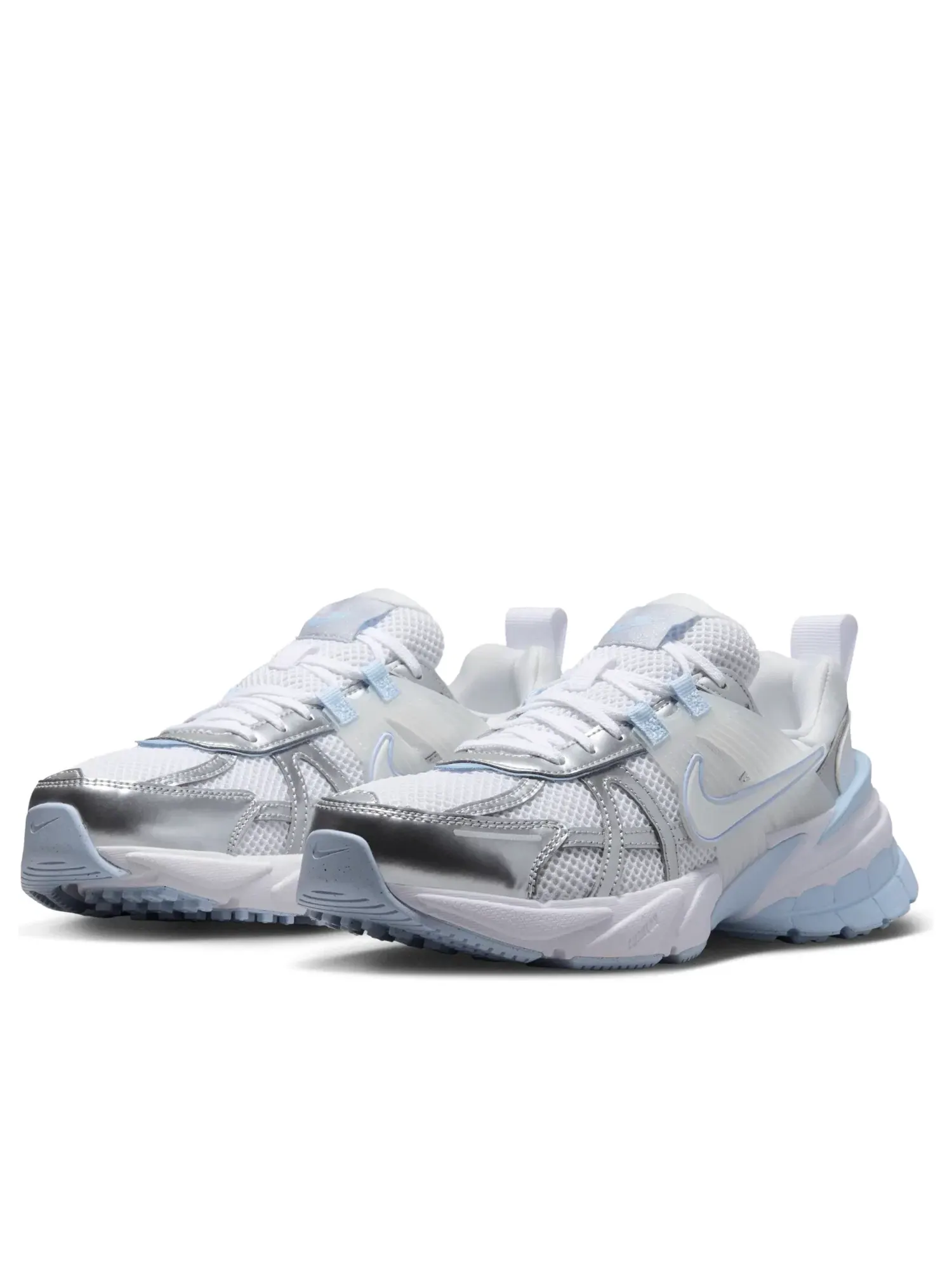 Женские кроссовки с шнуровкой Nike V2K Run Runtekk — изображение 5 из 7, серебряный