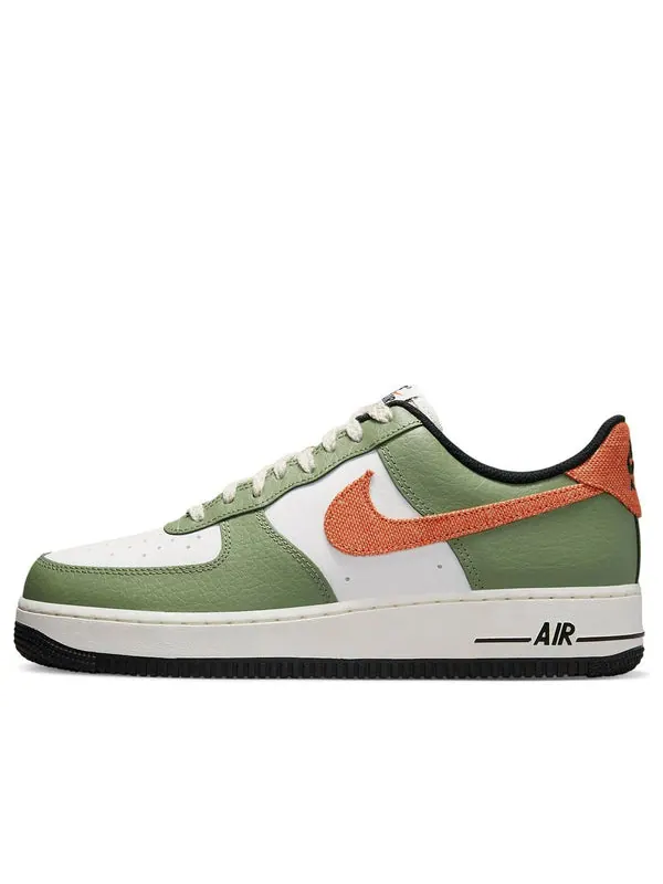 Кроссовки air force 1 low 'oli green' Nike — изображение 1 из 4, зеленый/белый//оранжевый