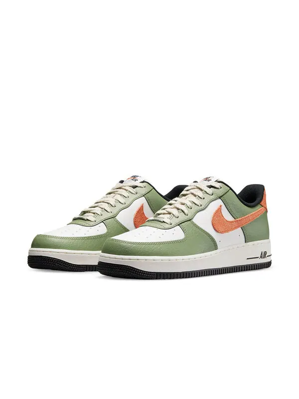 Кроссовки air force 1 low 'oli green' Nike — изображение 3 из 4, зеленый/белый//оранжевый