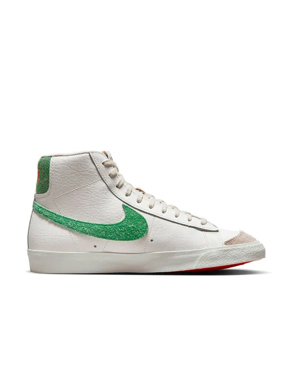 Кроссовки blazer mid '77 vintage 'sail stadium green' Nike — изображение 2 из 4, оранжевый/черный/зеленый