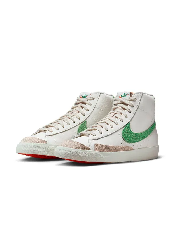 Кроссовки blazer mid '77 vintage 'sail stadium green' Nike — изображение 3 из 4, оранжевый/черный/зеленый