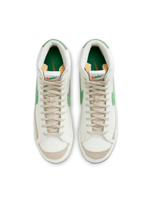 Кроссовки blazer mid '77 vintage 'sail stadium green' Nike — изображение 4 из 4, оранжевый/черный/зеленый