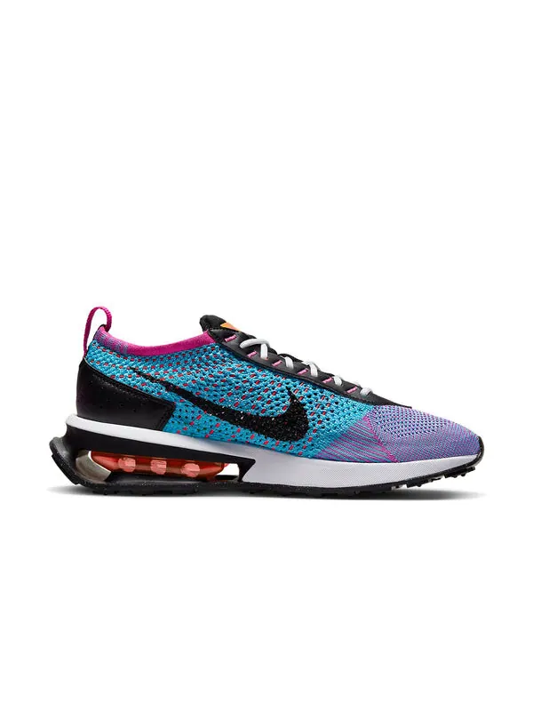Кроссовки air max flyknit racer Nike — изображение 2 из 4, черный-синий-оранжевый