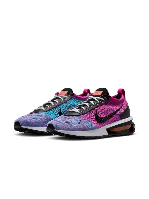 Кроссовки air max flyknit racer Nike — изображение 3 из 4, черный-синий-оранжевый