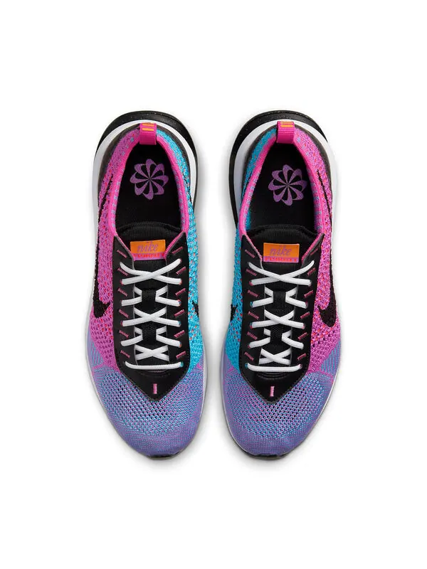 Кроссовки air max flyknit racer Nike — изображение 4 из 4, черный-синий-оранжевый