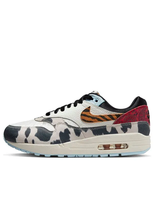 Кроссовки air max 1 '87 'great indoors tiger swoosh cow print' Nike — изображение 1 из 4, черный/синий/красный