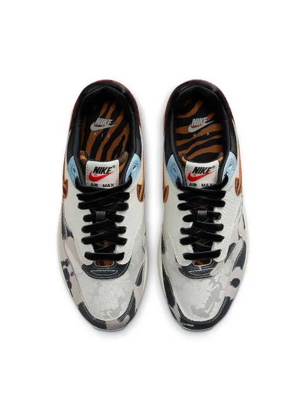 Кроссовки air max 1 '87 'great indoors tiger swoosh cow print' Nike — изображение 4 из 4, черный/синий/красный