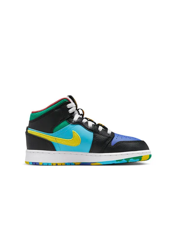 Кроссовки 1 mid gs Air Jordan, мульитколор — изображение 2 из 4, мульти