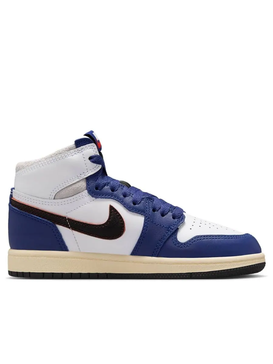 Кроссовки (PS) Air Jordan 1 High OG 'Rare Air Deep Royal Blue' — изображение 2 из 6, синий