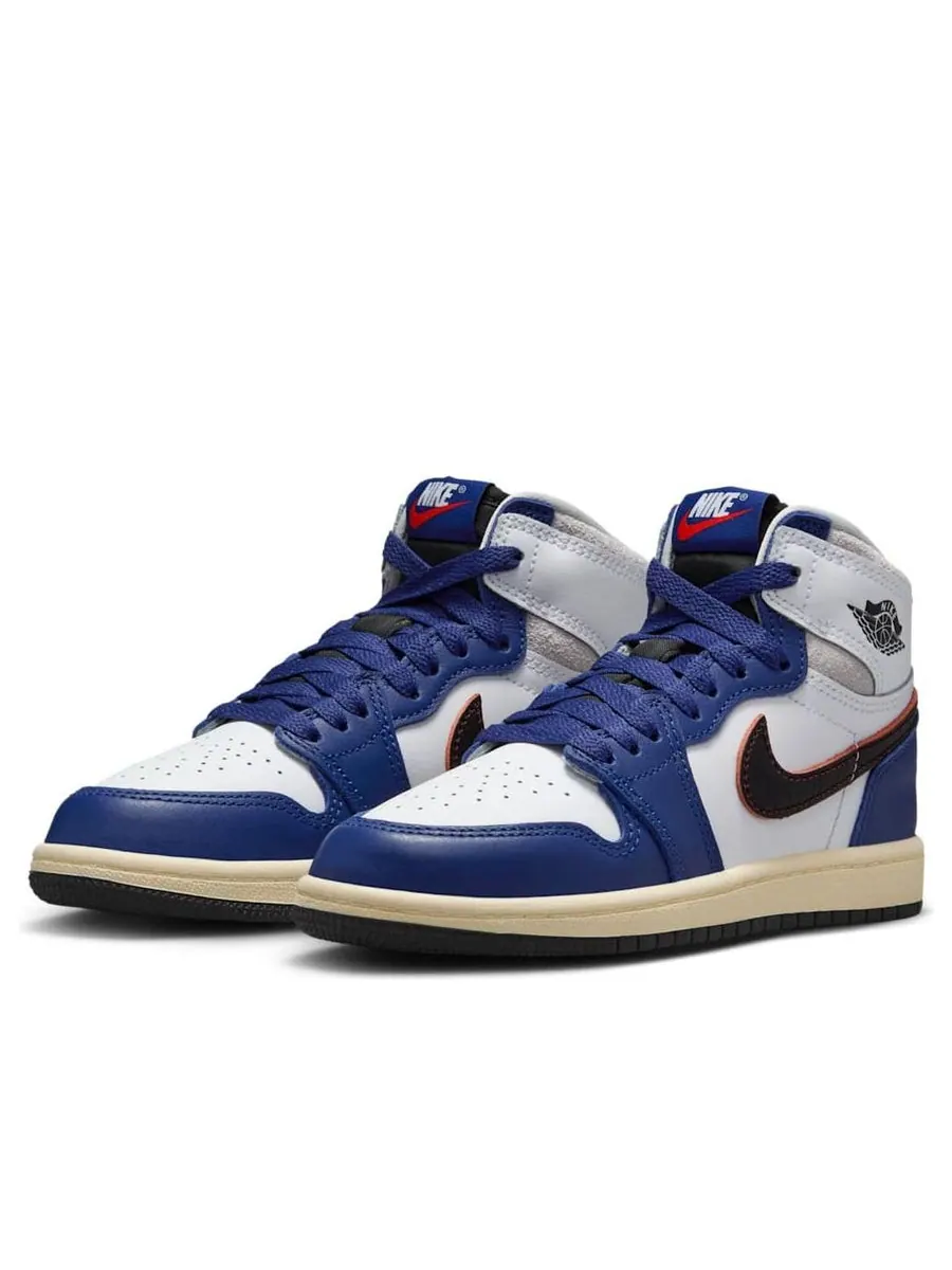 Кроссовки (PS) Air Jordan 1 High OG 'Rare Air Deep Royal Blue' — изображение 3 из 6, синий
