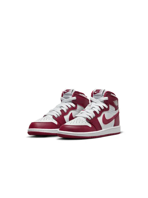 Кроссовки 1 ретро высокие og Air Jordan — изображение 2 из 4, белый/красный