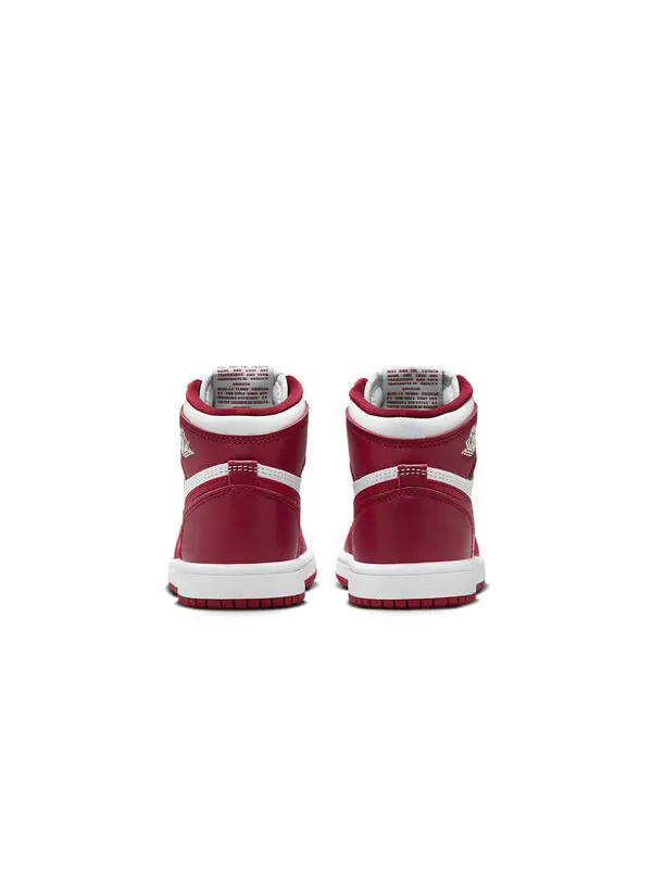 Кроссовки 1 ретро высокие og Air Jordan — изображение 4 из 4, белый/красный