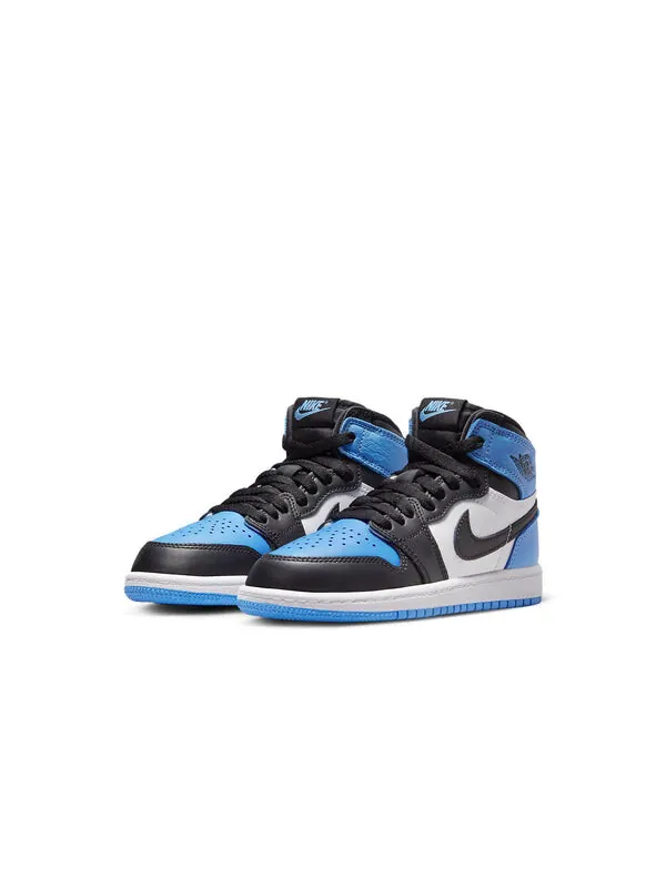 Кроссовки 1 ретро высокие og Air Jordan — изображение 2 из 4, синий/черный/белый