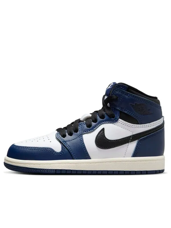 Кроссовки 1 ретро высокие og Air Jordan — изображение 1 из 4, темно-синий/белый