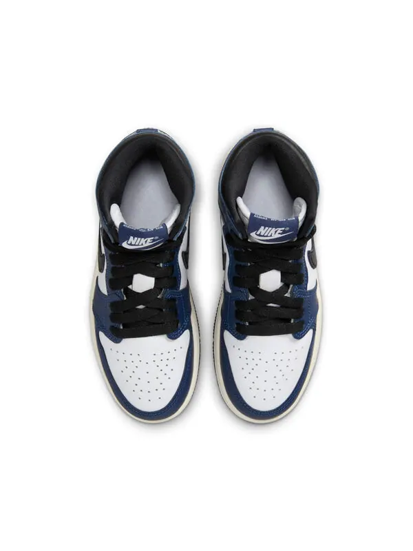 Кроссовки 1 ретро высокие og Air Jordan — изображение 3 из 4, темно-синий/белый